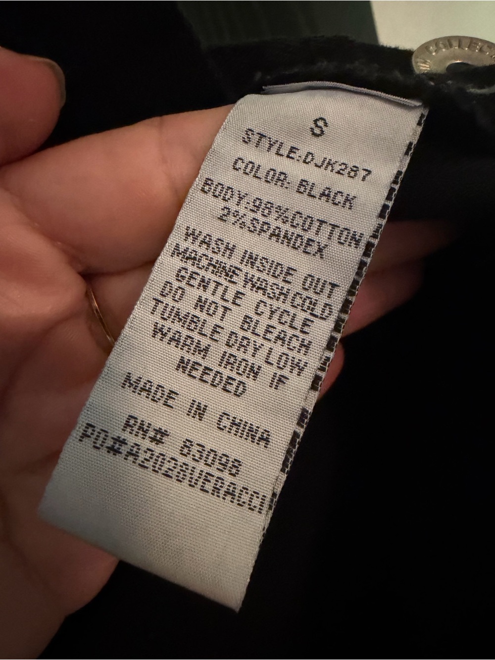 Black Distressed Denim Jacket - Women S NWOT - Picture 7 of 7